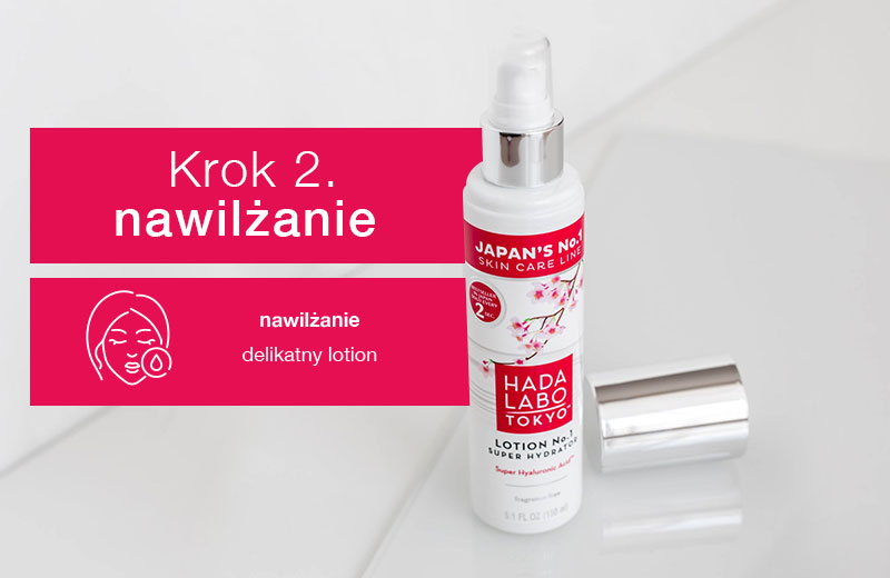 Krok 2 - nawilżanie